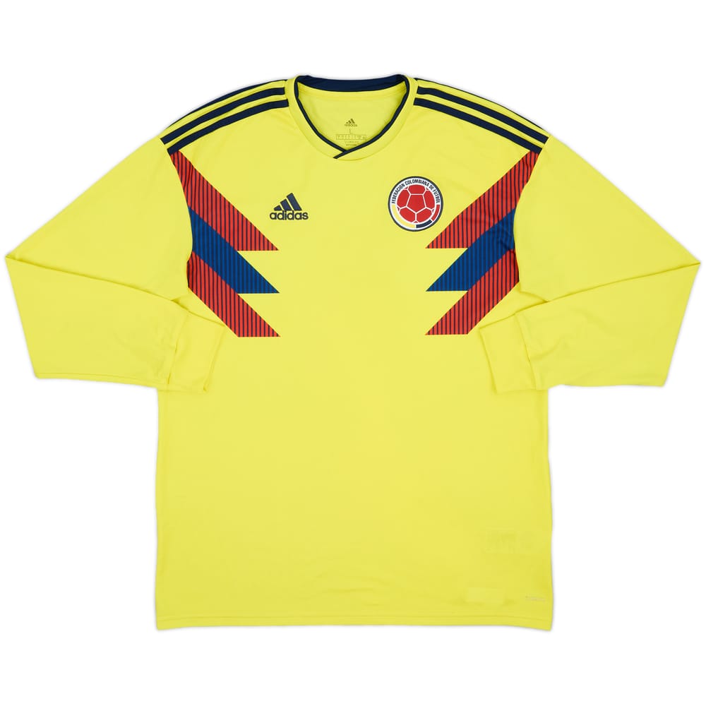 2018-19 Colombia Home L/S Shirt - 6/10 - (L)
