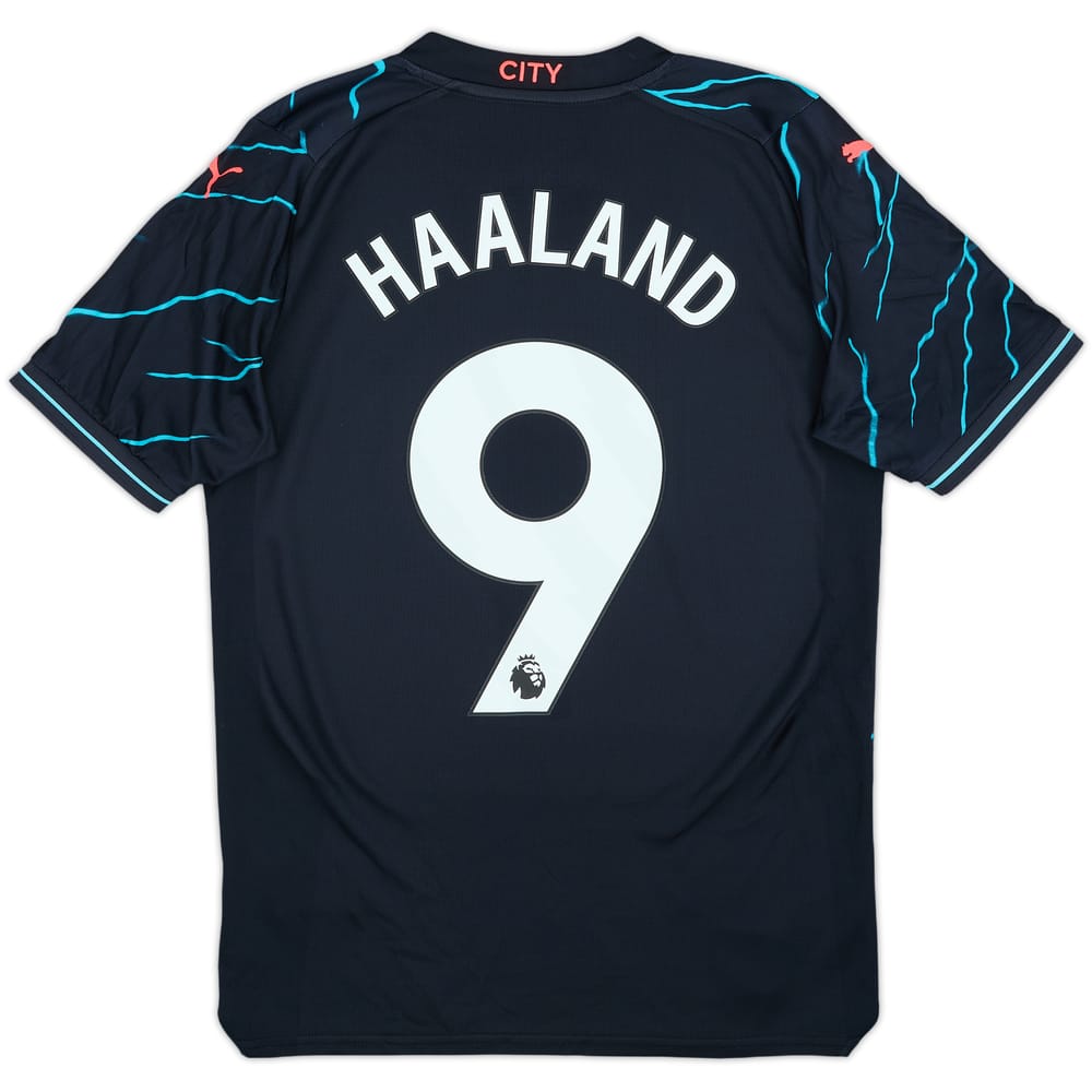 2023-24 Manchester City Third Shirt Haaland #9 - 9/10 - (S)