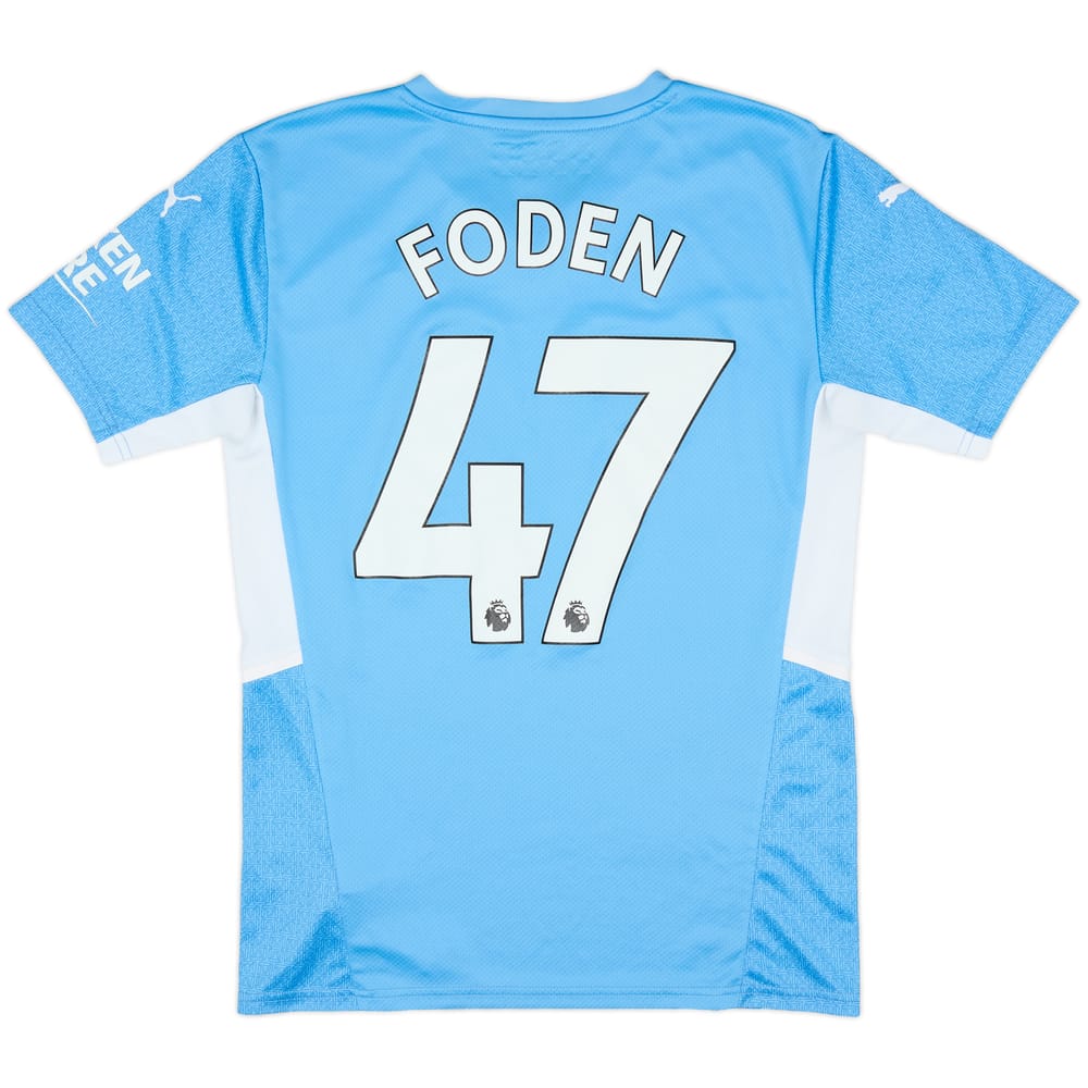 2021-22 Manchester City Home Shirt Foden #47 - 10/10 - (S)