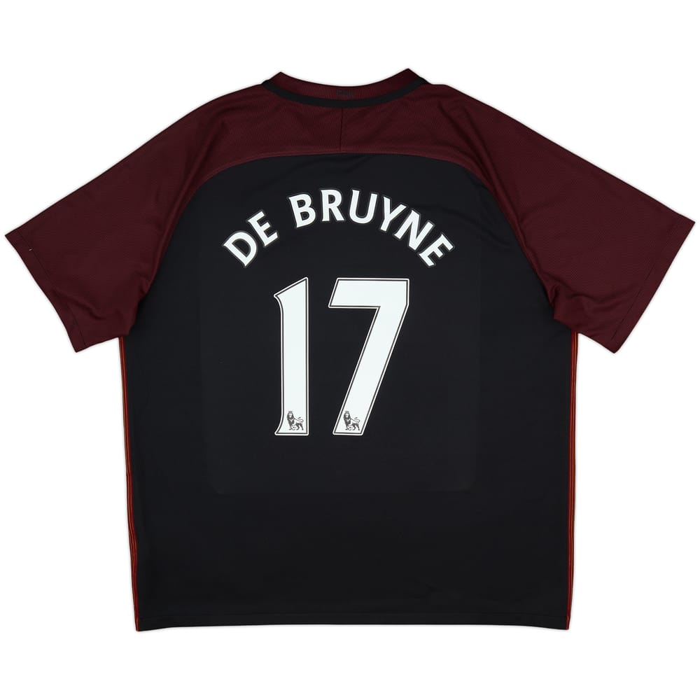 2016-17 Manchester City Away Shirt De Bruyne #17 - 8/10 - (XXL)