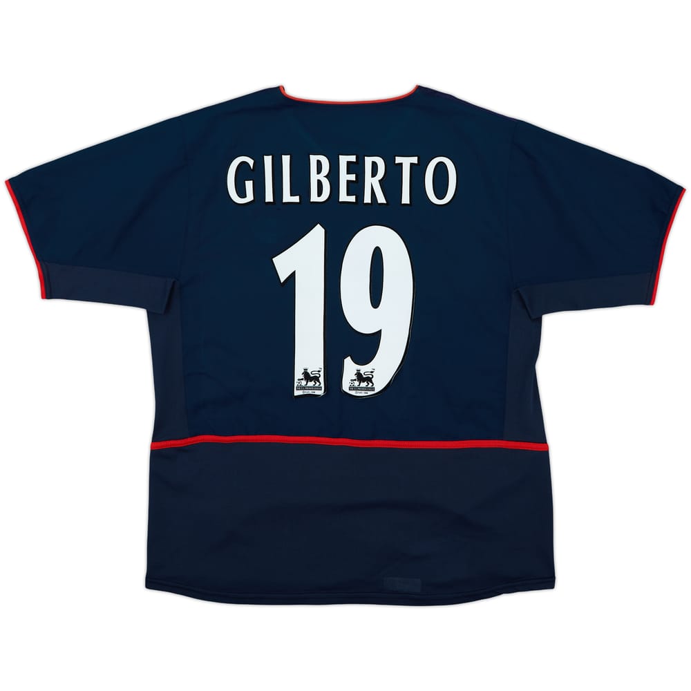 2002-04 Arsenal Away Shirt Gilberto #19 - 8/10 - (L)