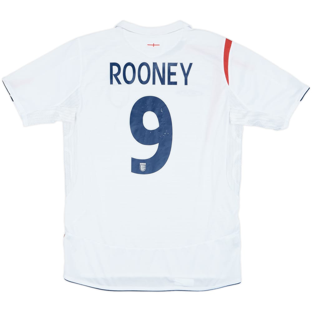 2005-07 England Home Shirt Rooney #9 - 6/10 - (M)
