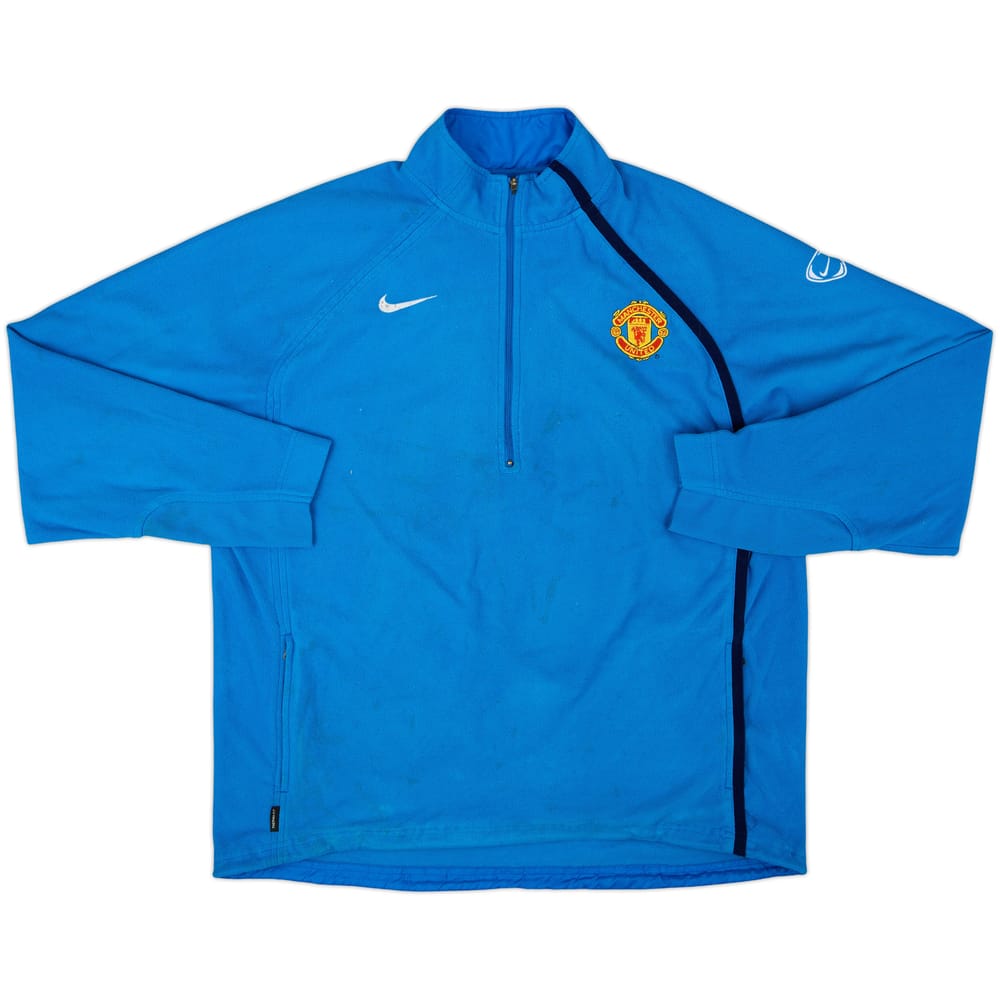 2004-05 Manchester United Nike 1/4 Zip Fleece Top - 5/10 - (XL)