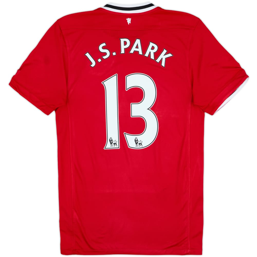 2011-12 Manchester United Home Shirt J.S.Park #13 - 7/10 - (S)