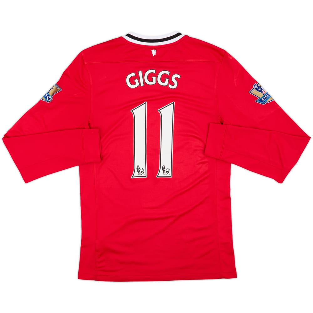 2011-12 Manchester United Home L/S Shirt Giggs #11 - 8/10 - (M)