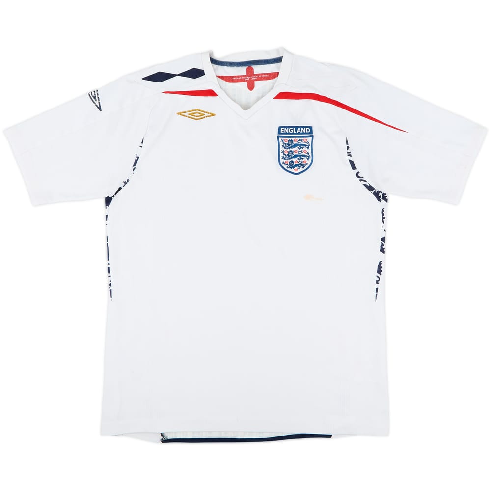 2007-09 England Home Shirt - 4/10 - (L)