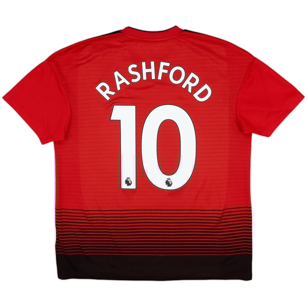 2018-19 Manchester United Home Shirt Rashford #10 - 8/10 - (M)