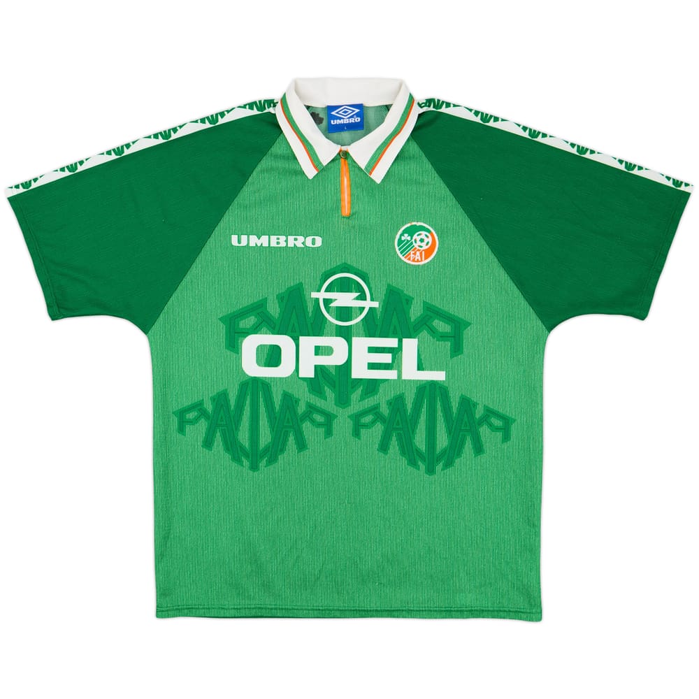 1996-98 Ireland Home Shirt Keane #6 - 7/10 - (L)