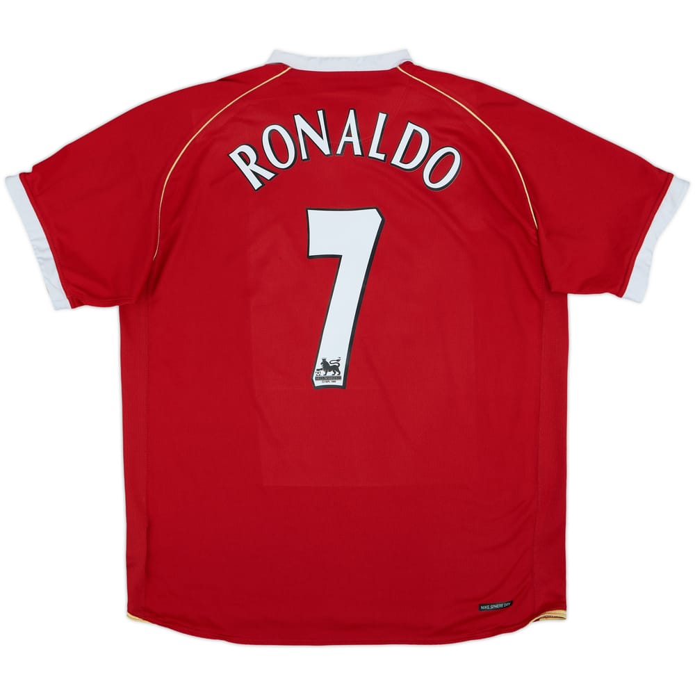 2006-07 Manchester United Home Shirt Ronaldo #7 - 8/10 - (L)