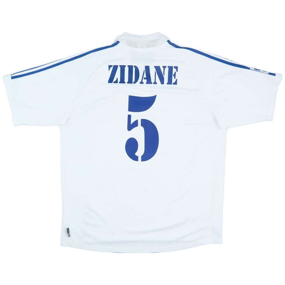 2001 Real Madrid Home Shirt Zidane #5 - 9/10 - (XL)