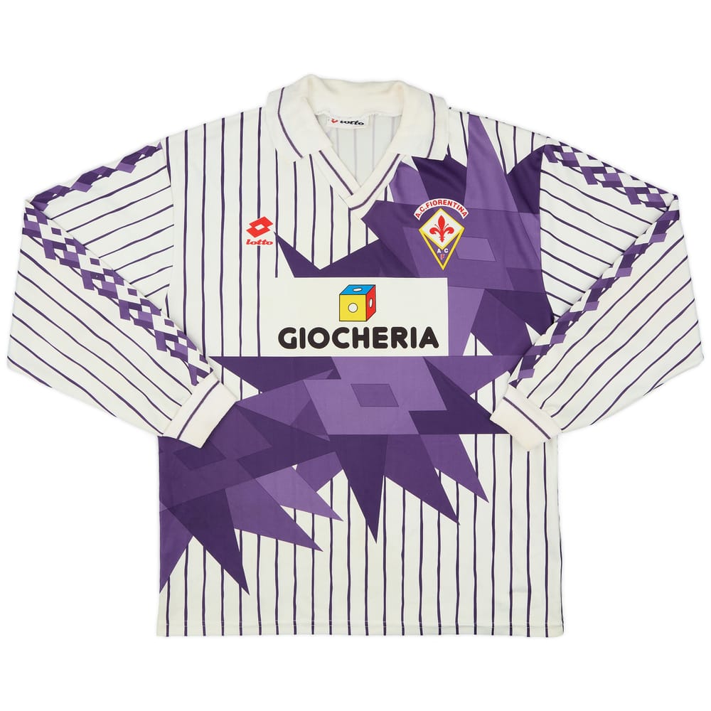 1991-92 Fiorentina Away L/S Shirt - 7/10 - (XL)