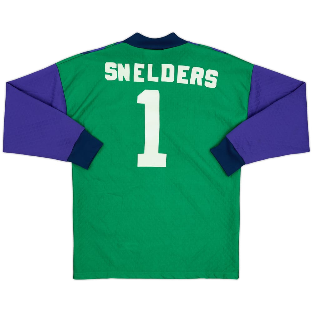 1994-95 Aberdeen Squad Signed GK Shirt Snelders #1 - 8/10 - (XS)