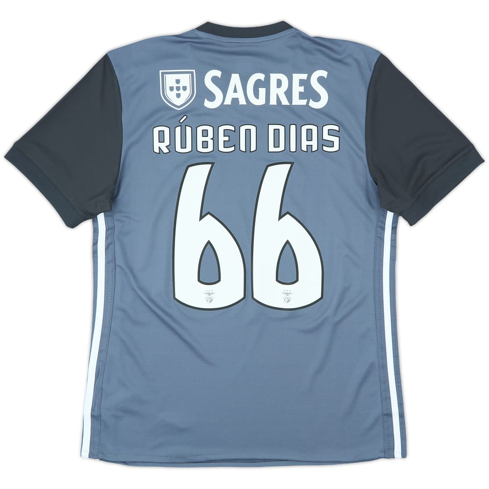 2017-18 Benfica Away Shirt Ruben Dias #66 (M)