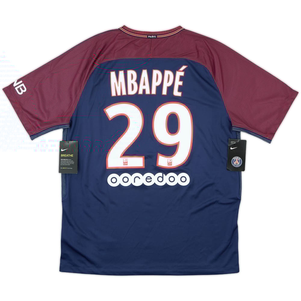 2017-18 Paris Saint-Germain Home Shirt Mbappe #29 (L)