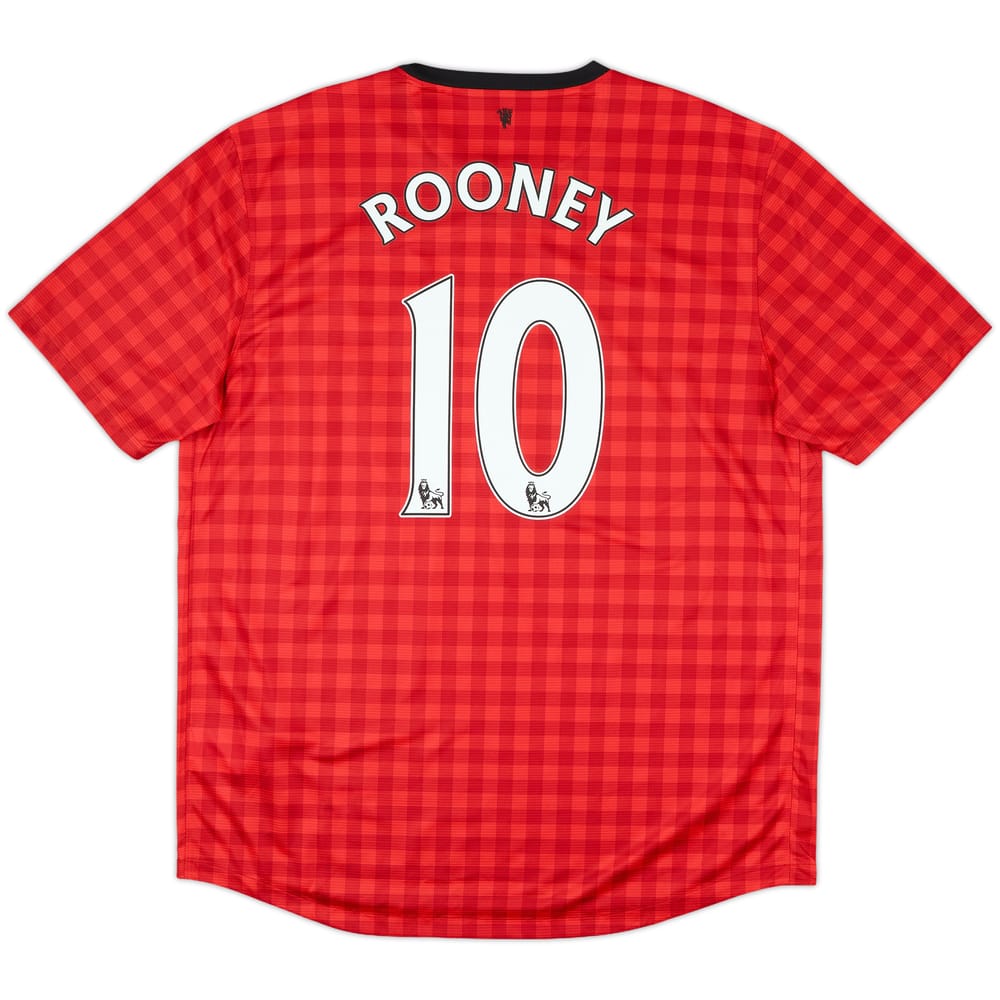 2012-13 Manchester United Home Shirt Rooney #10 (XL)