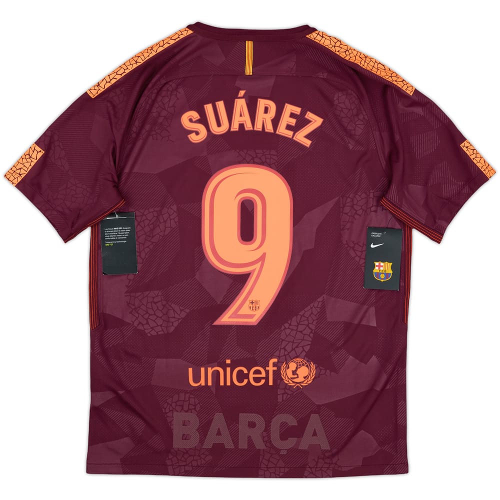 2017-18 Barcelona Third Shirt Suarez #9 (M)