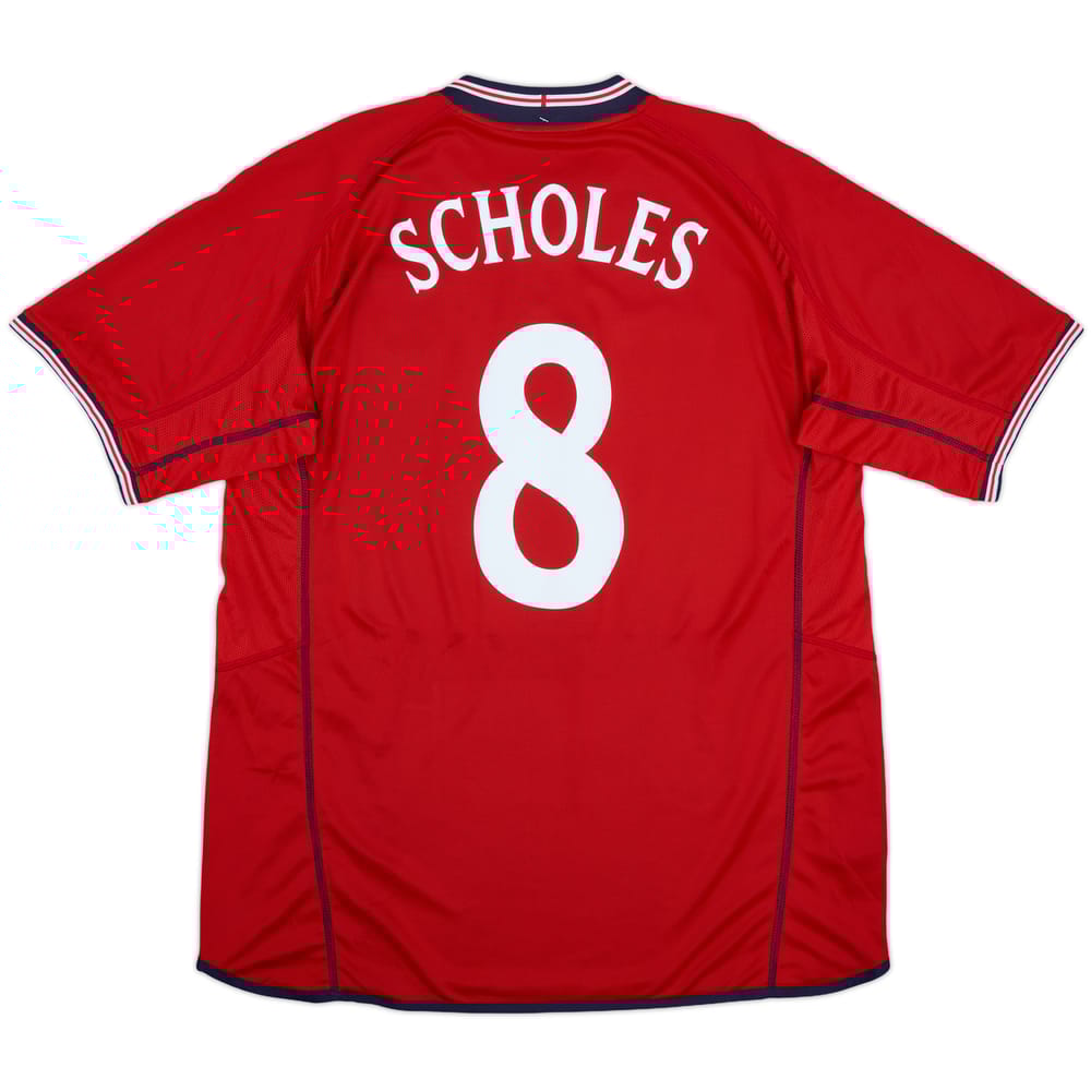 2002-04 England Away Shirt Scholes #8 (XL)