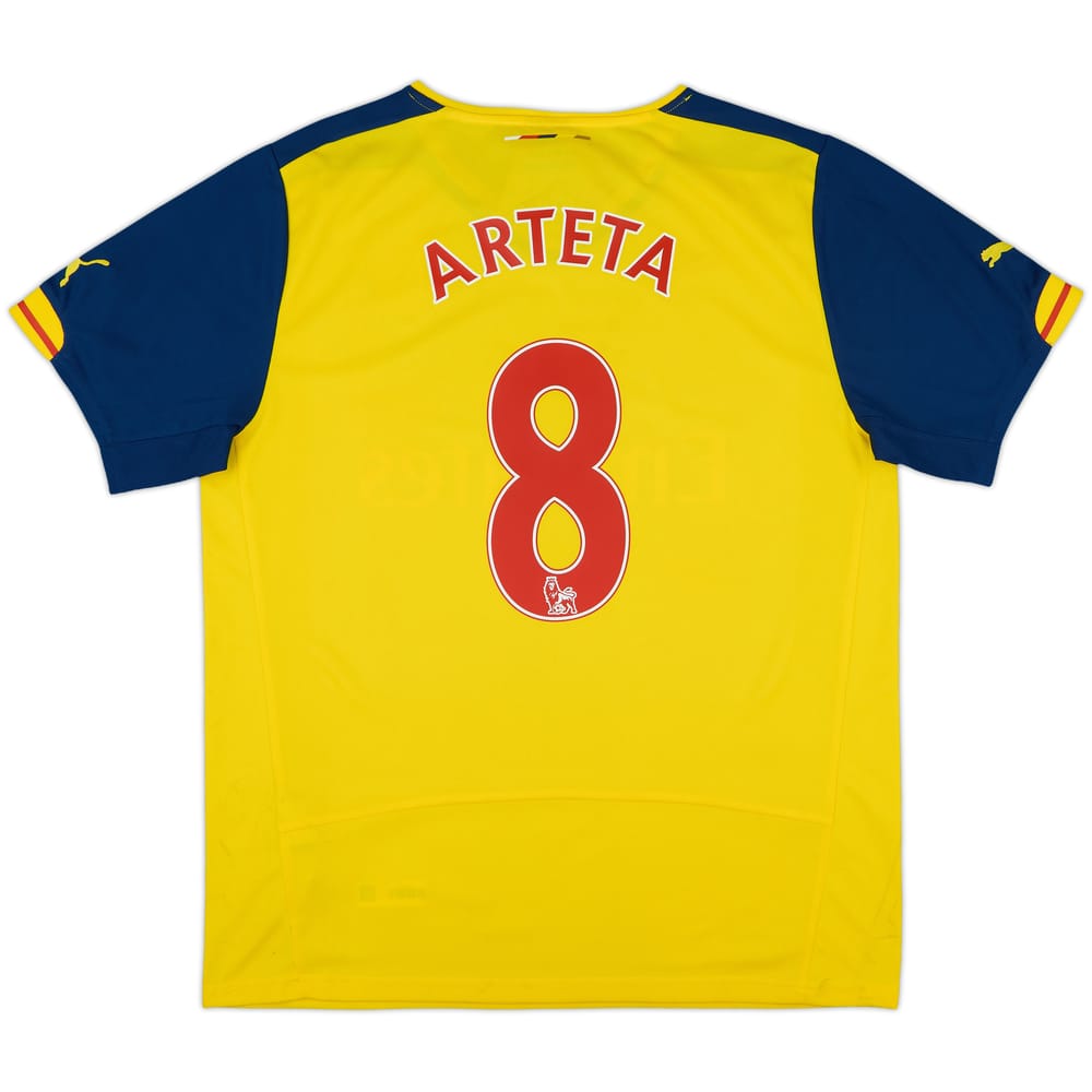 2014-15 Arsenal Away Shirt Arteta #8 (L)