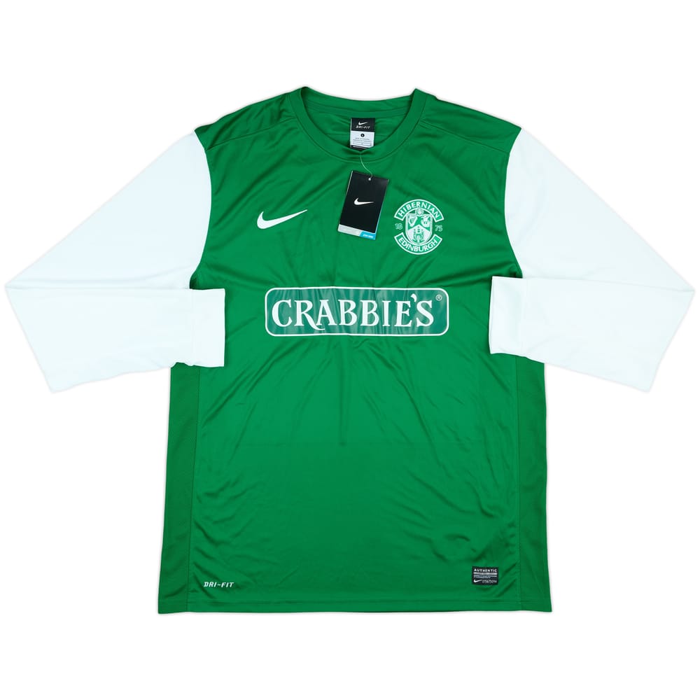 2013-14 Hibernian Home L/S Shirt (L)