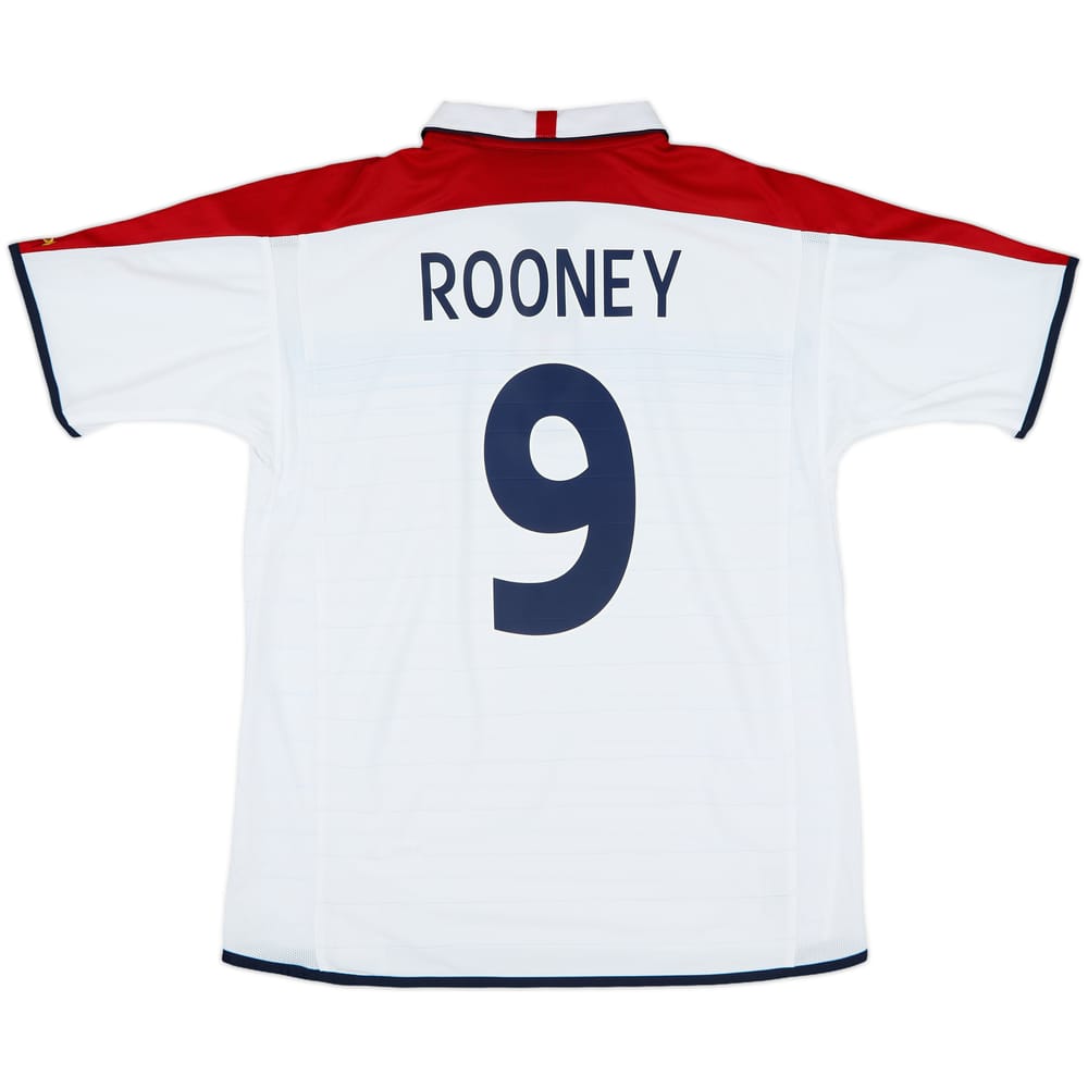 2003-05 England Home Shirt Rooney #9 (L)