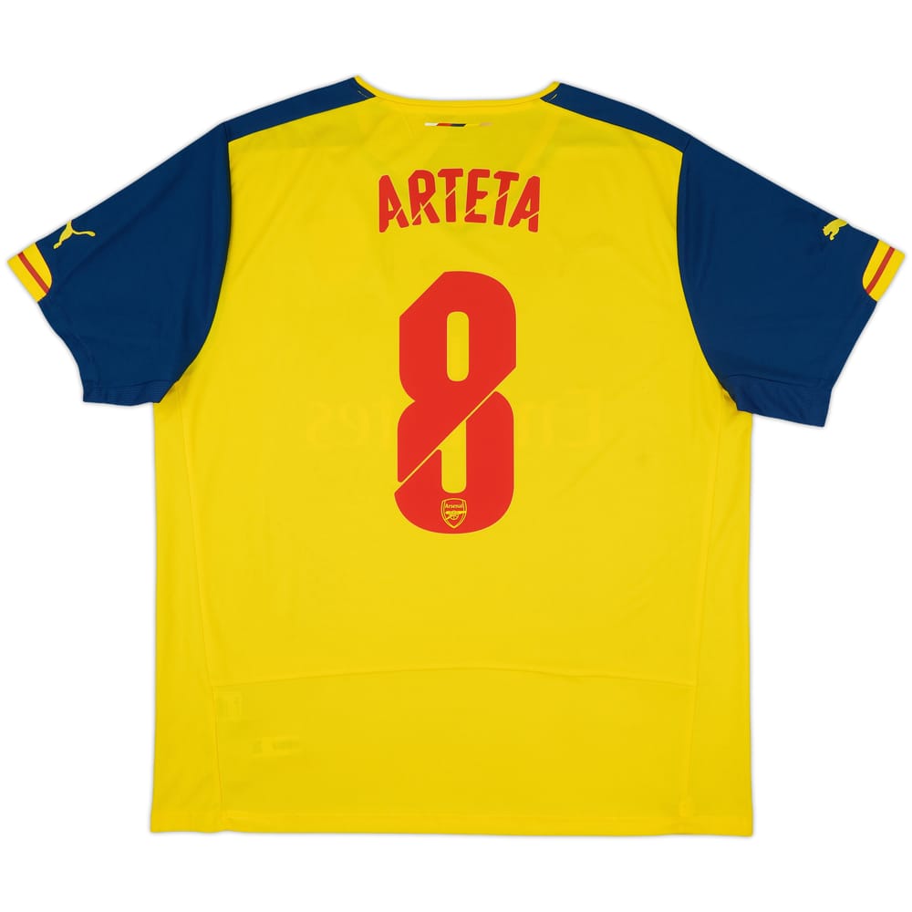 2014-15 Arsenal Away Shirt Arteta #8 (XL)