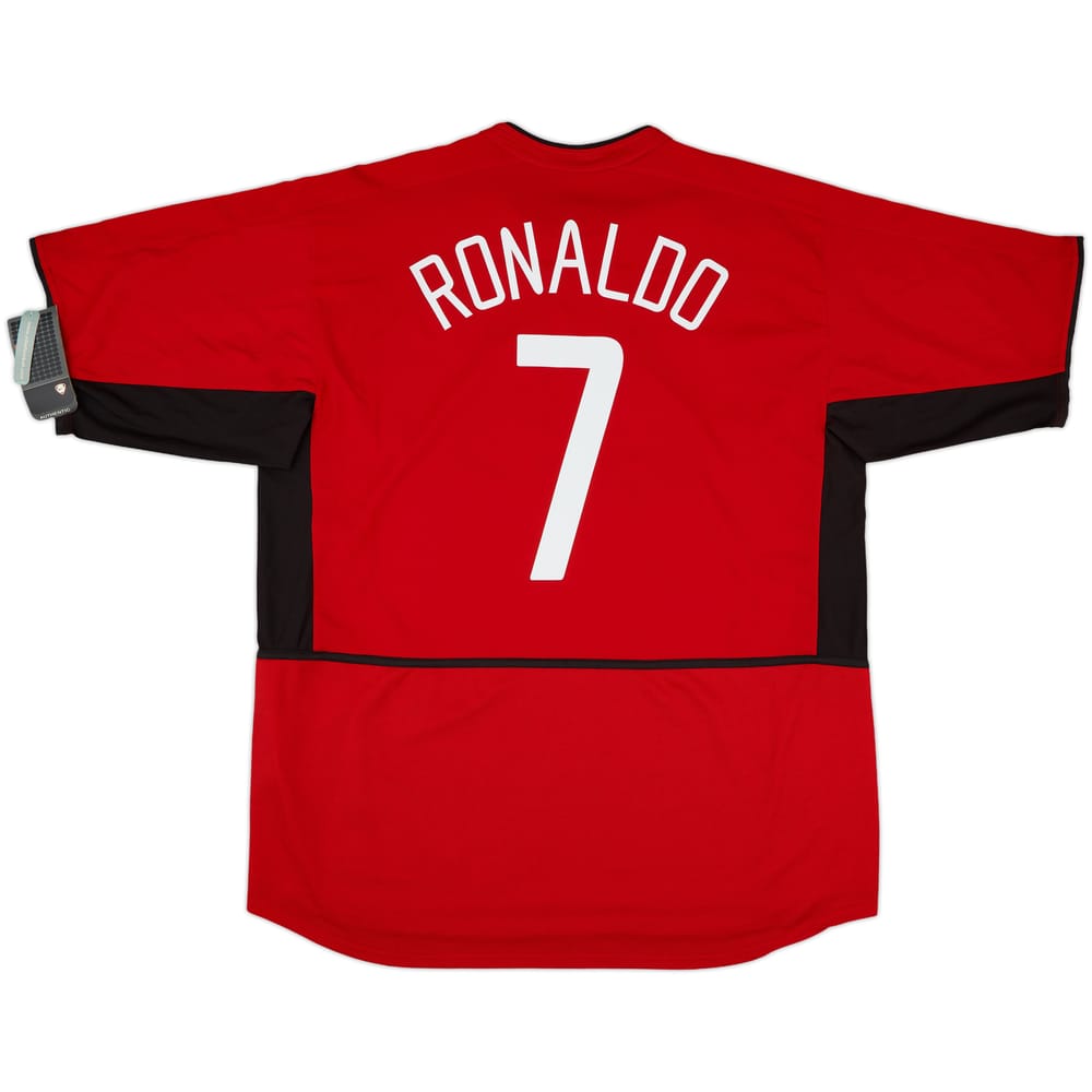 2002-04 Manchester United Home Shirt Ronaldo #7 (XXL)