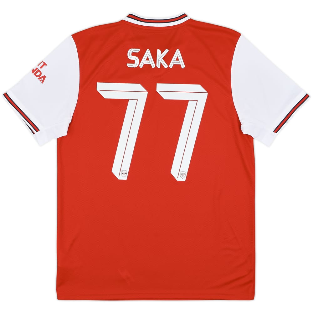 2019-20 Arsenal Home Shirt Saka #77 (L)