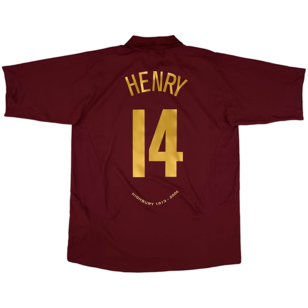 2005-06 Arsenal Home Shirt Henry #14 (XXL)
