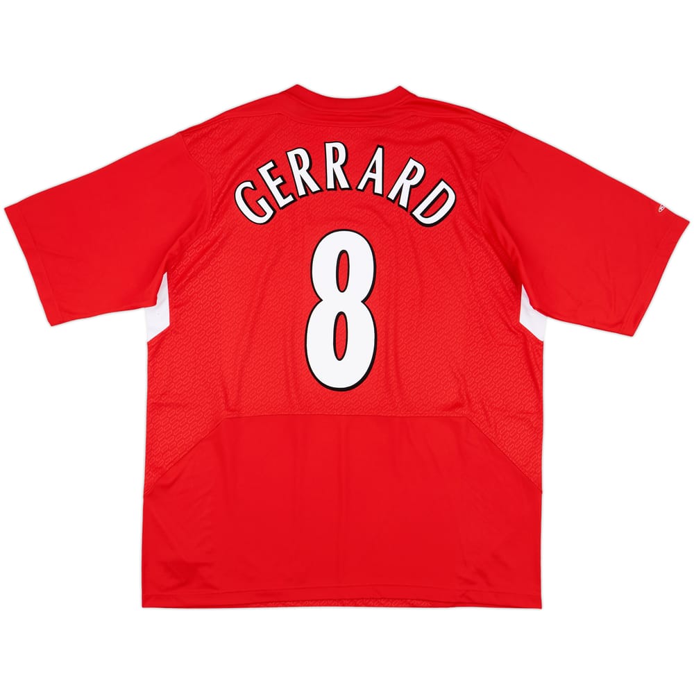 2004-06 Liverpool Home Shirt Gerrard #8 (XL)