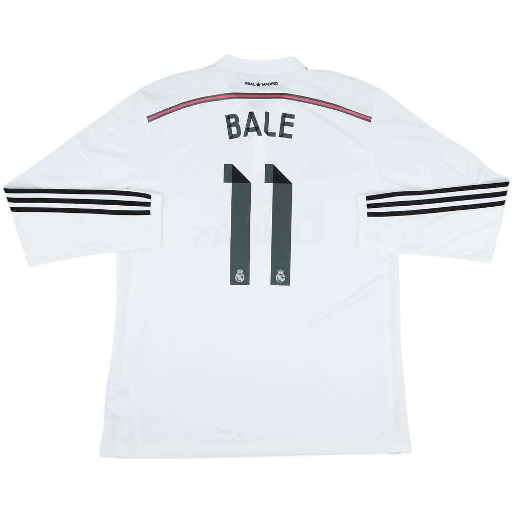 2014-15 Real Madrid Home L/S Shirt Bale #11 (XXL)