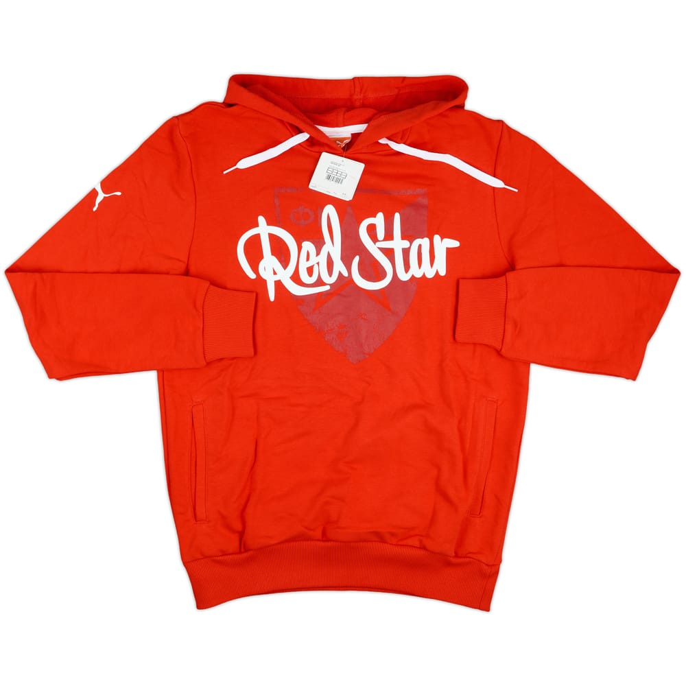 2013-14 Red Star Belgrade Puma Hooded Sweat Top (M)