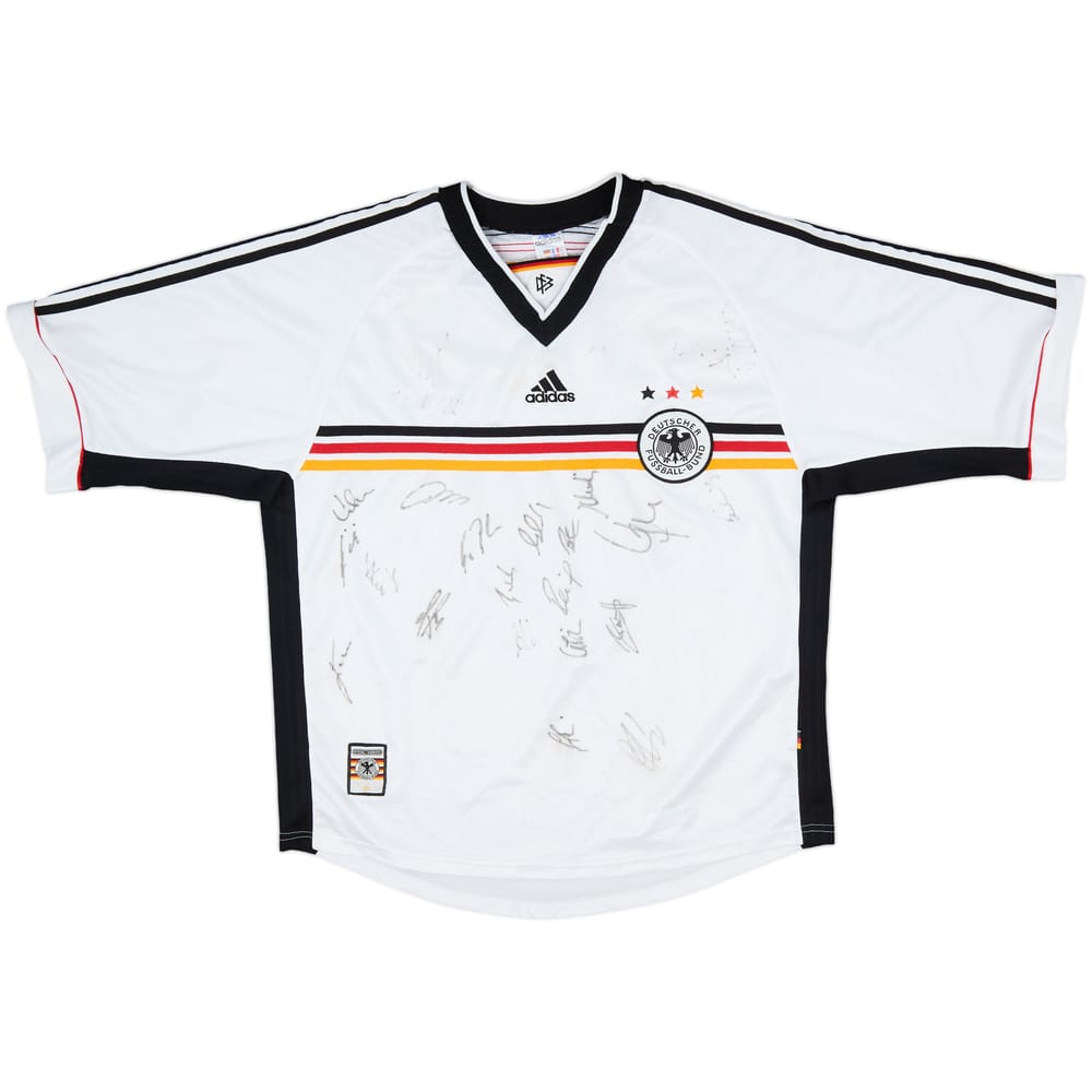 1998-00 Germany Squad Signed Home Shirt - 7/10 - (XL)