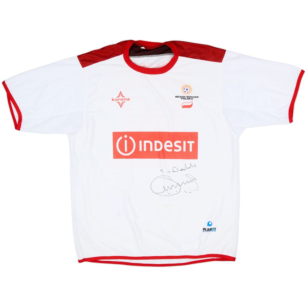 2003-04 Poland Beach Soccer Signed Home Shirt #99 - 8/10 - (XL)