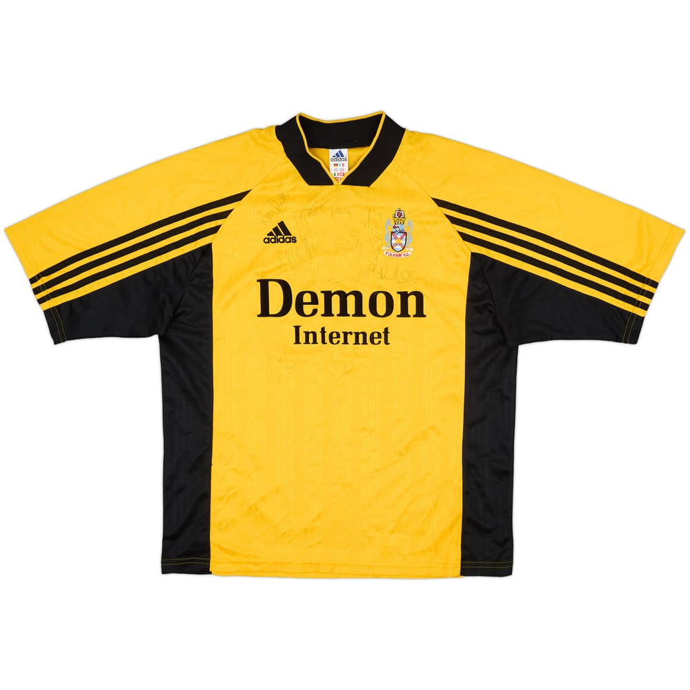 1998-99 Fulham Squad Signed Away Shirt - 8/10 - (L)