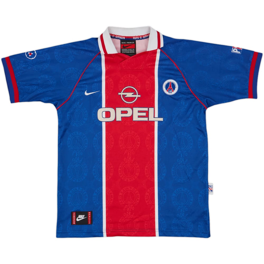 1996-97 Paris Saint-Germain Home Shirt #7 - 7/10 - (L.Boys)