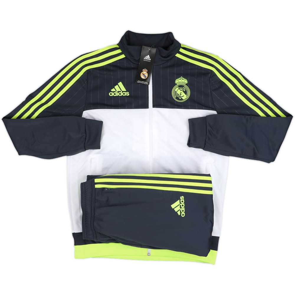 2015-16 Real Madrid adidas Full Tracksuit (L.Boys)