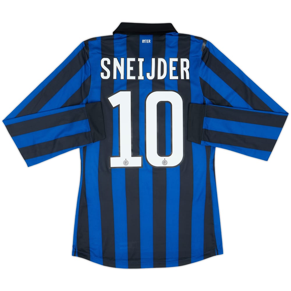 2011-12 Inter Milan Player Issue Home L/S Shirt Sneijder #10 (S)