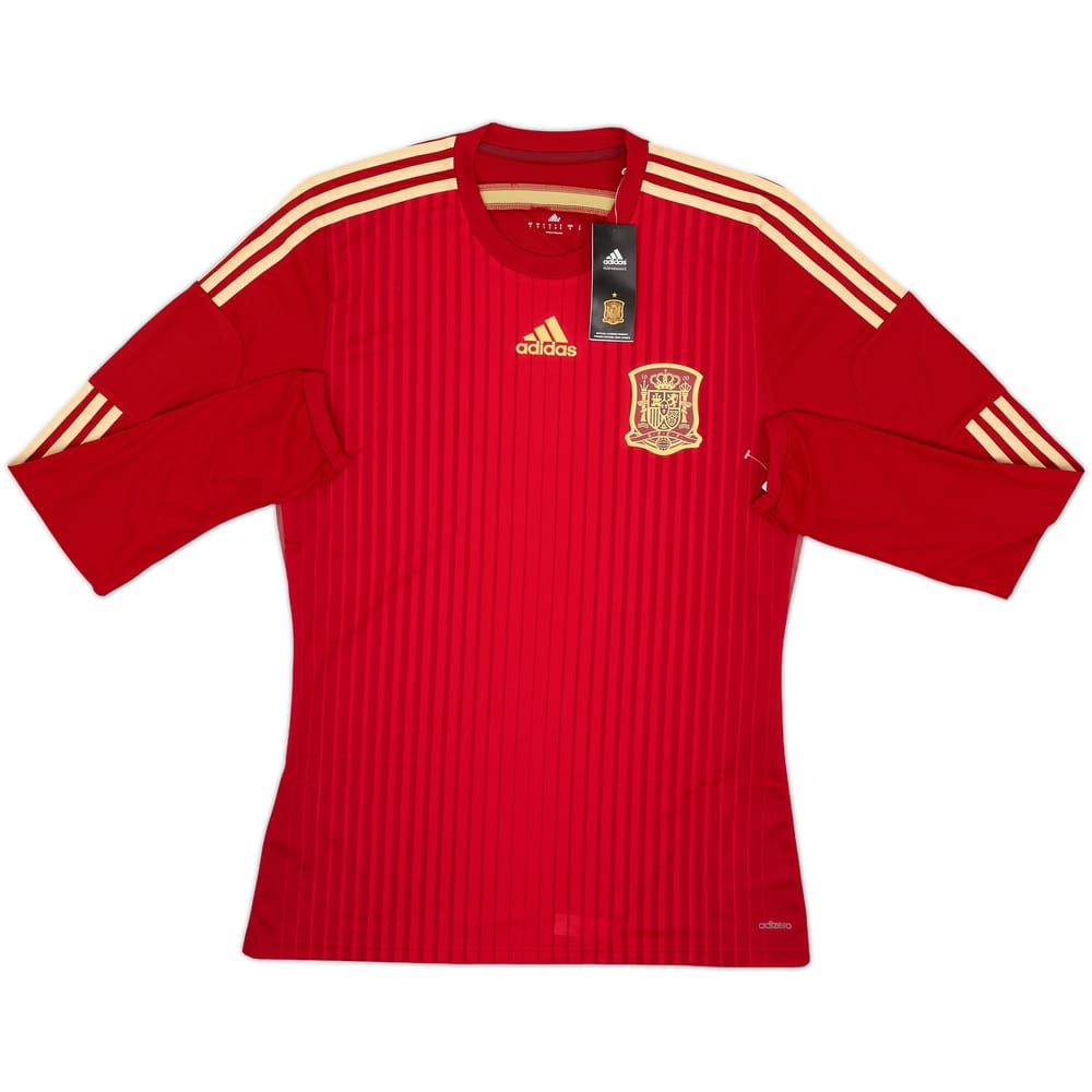 2013-15 Spain Player Issue Home L/S Shirt (L)