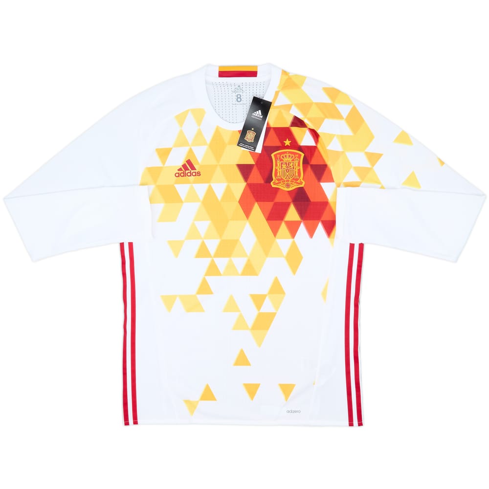 2016-17 Spain Player Issue Away L/S Shirt (L)