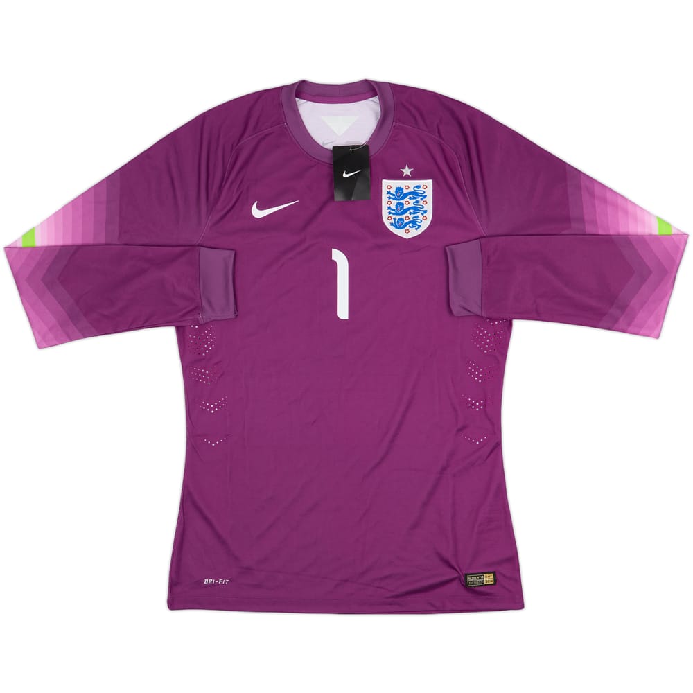 2014-15 England Player Issue GK Shirt #1 (L)