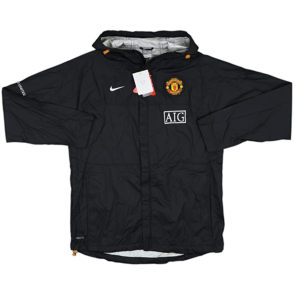 2008-09 Manchester United Nike Hooded Rain Jacket (M)