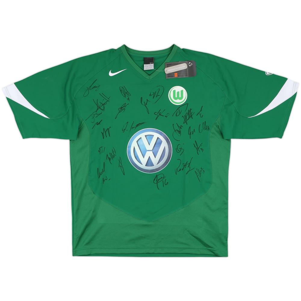 2005-06 Wolfsburg Signed Home Shirt (L)