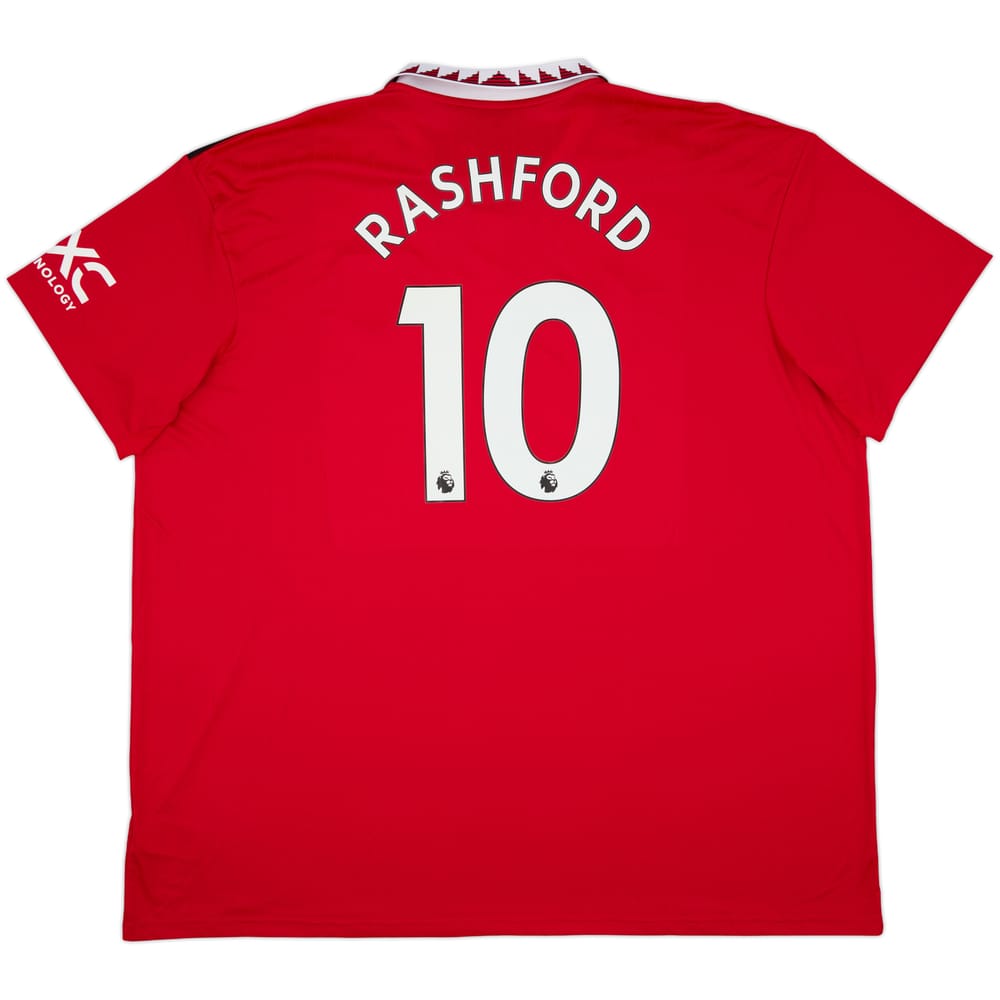 2022-23 Manchester United Home Shirt Rashford #10 - 10/10 - (4XL)