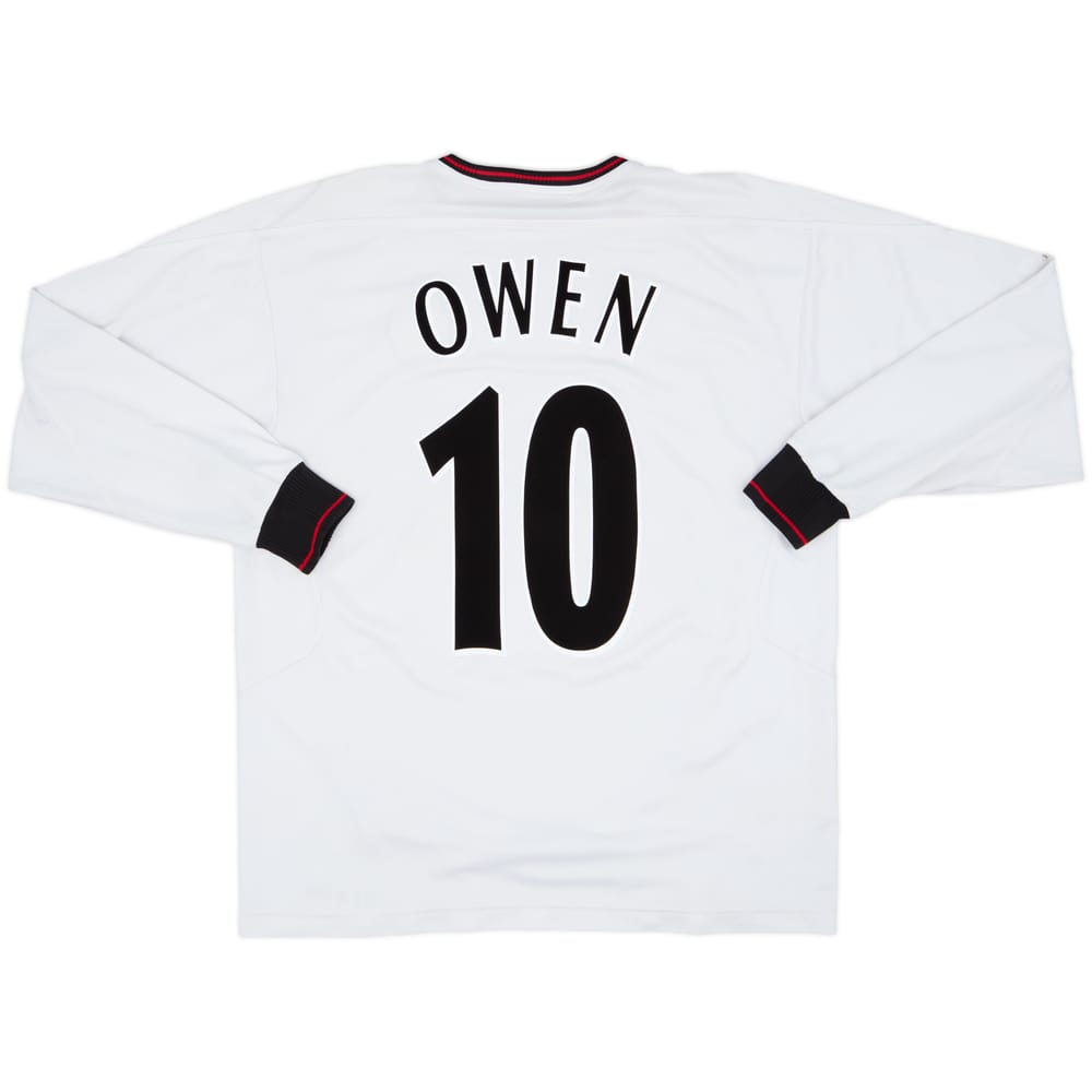 2003-04 Liverpool Away L/S Shirt Owen #10 - 6/10 - (L)