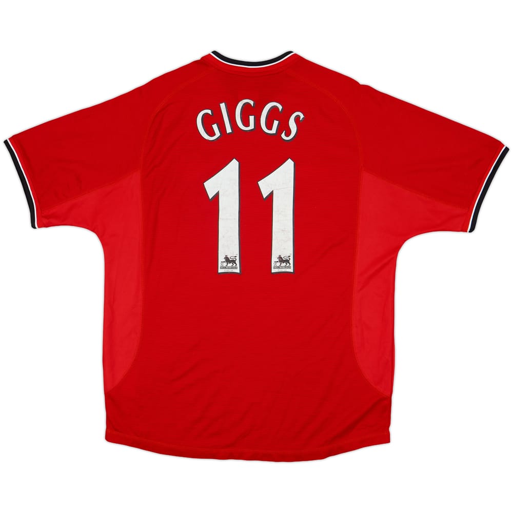 2000-02 Manchester United Home Shirt Giggs #11 - 6/10 - (L)