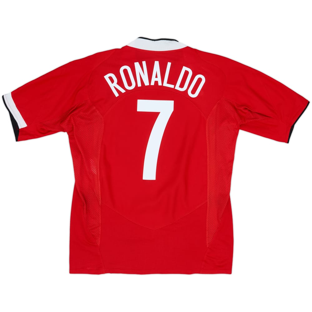 2004-06 Manchester United Home Shirt Ronaldo #7 - 8/10 - (L)
