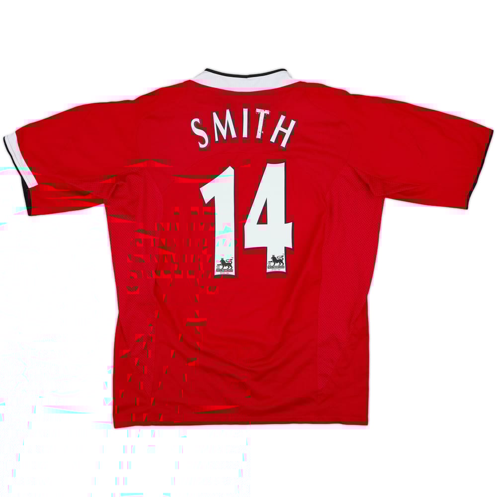 2004-06 Manchester United Home Shirt Smith #14 - 6/10 - (L)