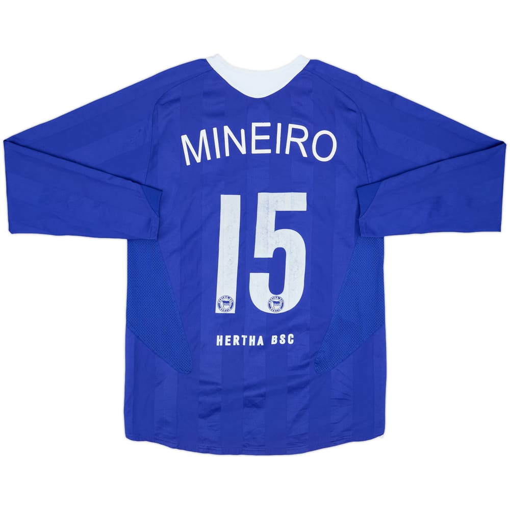 2005-07 Hertha Berlin Player Issue Home L/S Shirt Mineiro #15 - 5/10 - (L)