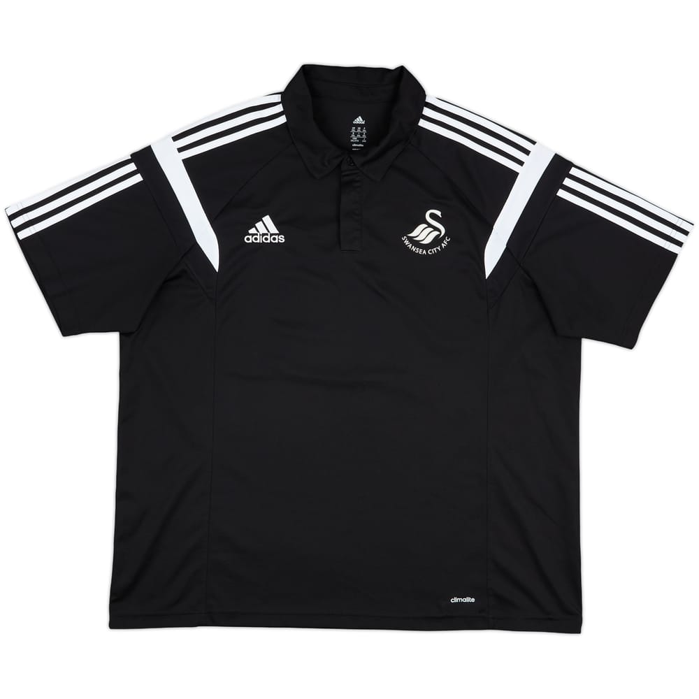 2014-15 Swansea adidas Polo Shirt - 9/10 - (XXL)