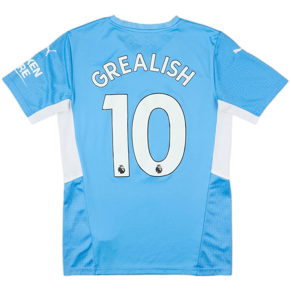 2021-22 Manchester City Home Shirt Grealish #10 - 7/10 - (S)